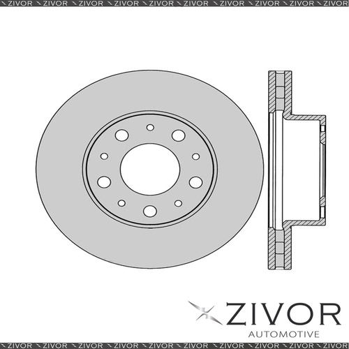 2x PROTEX Rotors - Front For FIAT DUCATO . 3D Van FWD 2007 - 2012 #DR13005