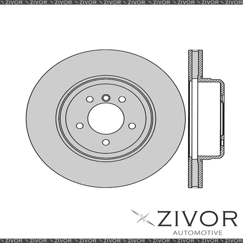 2x PROTEX Rotors - Front For BMW 550i E60 4D Sdn RWD 2005 - 2010 #DR13008