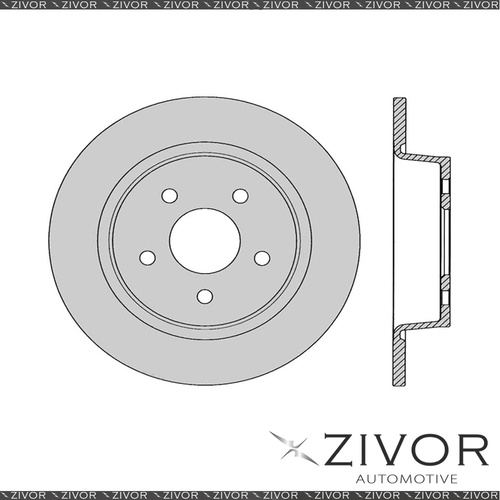 2x PROTEX Rotors - Rear For FORD KUGA TF 4D SUV FWD 2012 - 2015 #DR13015