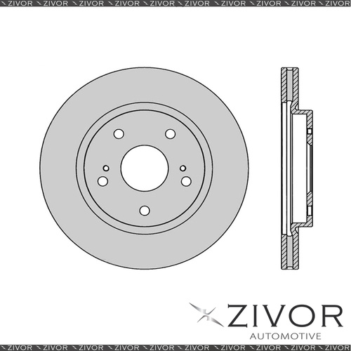 2x PROTEX Rotors - Front For SUZUKI SWIFT FZ 4D H/B FWD 2012 - 2016 #DR13030