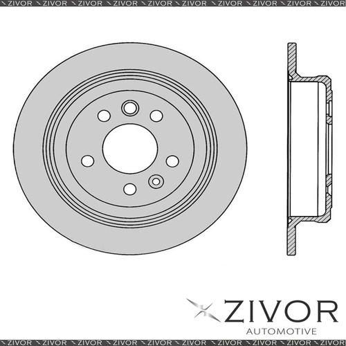 2x PROTEX Rotors - Rear For FORD FAIRMONT EL 4D Wgn RWD 1996 - 1998 #DR133