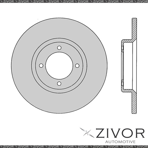 2x PROTEX Rotors - Front For TOYOTA CORONA MX10R 4D Sdn RWD 1972 - 1974 #DR138