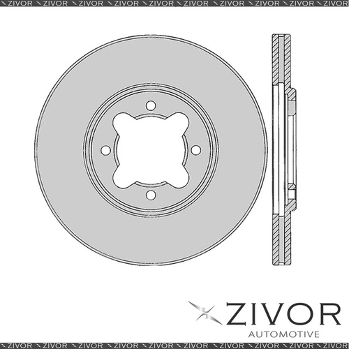 2x PROTEX Rotors - Front For TOYOTA CELICA SA63R 2D Cpe RWD 1983 - 1985 #DR146