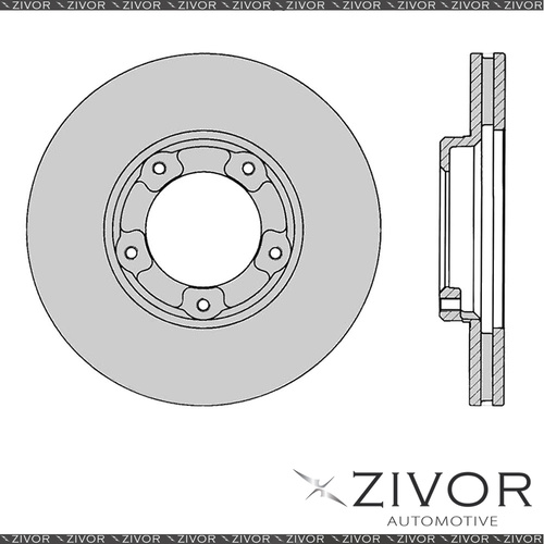 2x PROTEX Rotors - Front For TOYOTA HILUX LN55R 4D Ute RWD 1983 - 1985 #DR156
