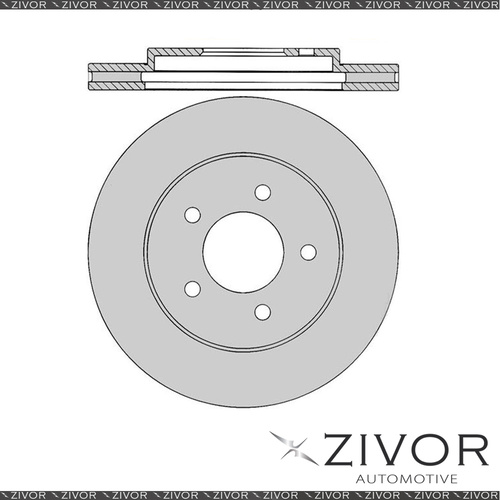 2x PROTEX Rotors-Front For CHRYSLER GRAND VOYAGER GS 4D Wgn FWD 1997-2001 #DR177