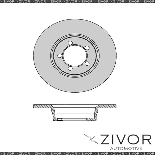 2x PROTEX Rotors - Front For CHRYSLER VALIANT VE 4D Sdn RWD 1967 - 1969 #DR201