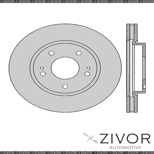 2x PROTEX Rotors - Front For MITSUBISHI LANCER CH 4D Wgn FWD 2004 - 2005 #DR2202