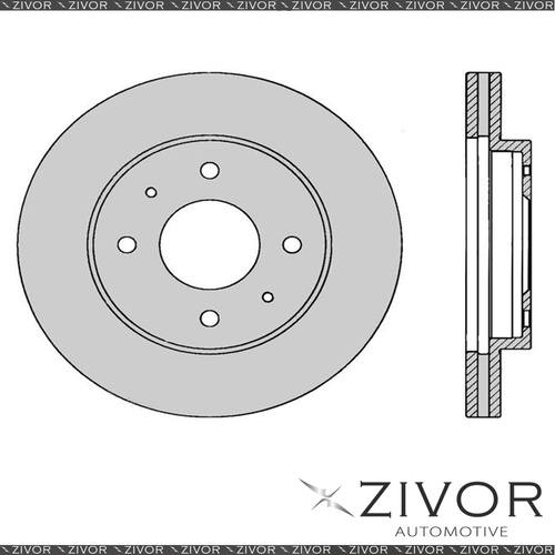 2x PROTEX Rotors - Front For MITSUBISHI MAGNA TP 4D Wgn FWD 1989 - 1992 #DR221