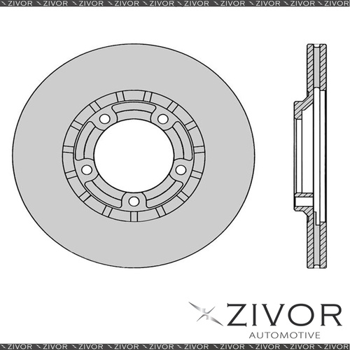 2x PROTEX Rotors - Front For MITSUBISHI L300 SD 3D Van RWD 1984 - 1985 #DR226