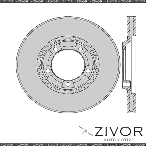 2x PROTEX Rotors-Front For MITSUBISHI STARWAGON SJ 3D Wgn RWD 1994-2001 #DR230