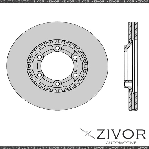 2x PROTEX Rotors - Front For MITSUBISHI TRITON MH 2D C/C RWD 1990 - 1992 #DR231