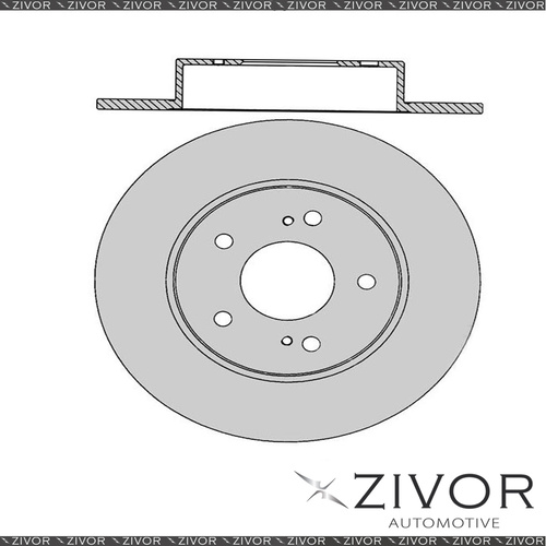 2x PROTEX Rotors - Rear For MITSUBISHI DELICA . 3D Van RWD 1986 - 1996 #DR233