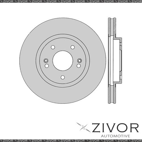 2x PROTEX Rotors - Front For HYUNDAI SANTA FE CM 4D SUV 4WD 2009 - 2016 #DR2452