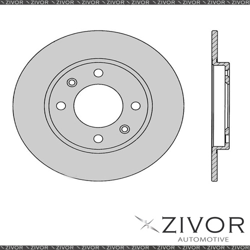 2x PROTEX Rotors - Rear For PEUGEOT 306 N5 4D Sdn FWD 1997 - 2001 #DR276