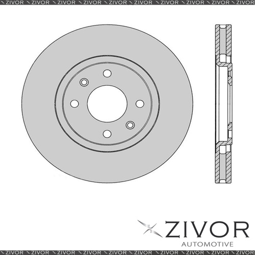 2x PROTEX Rotors - Front For PEUGEOT 406 D8, D9 2D Cpe FWD 1997 - 2000 #DR277