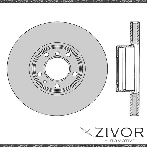 2x PROTEX Rotors - Front For BMW 530i E39 4D Sdn RWD 2000 - 2003 #DR2854
