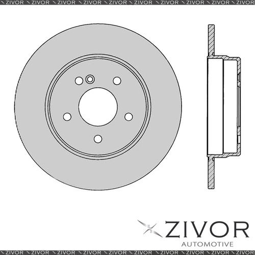 2x PROTEX Rotors-Rear For MERCEDES BENZ E300D W210 4D Sdn RWD 1997-1999 #DR289