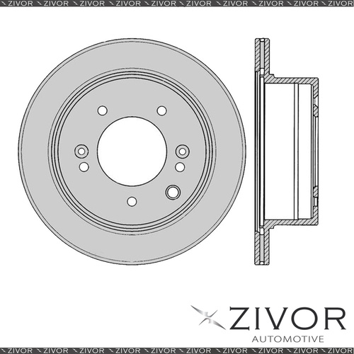 2x PROTEX Rotors - Rear For KIA SORENTO BL 4D SUV 4WD 2003 - 2008 #DR2899