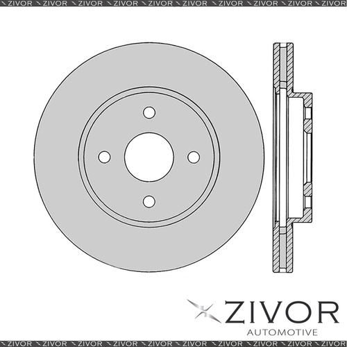 2x PROTEX Rotors - Front For FORD FIESTA WT 4D Hatchback FWD 2010 - 2013 #DR2958