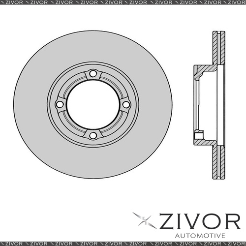 2x PROTEX Rotors - Front For DAIHATSU MIRA . 2D H/B FWD 1992 - 1995 #DR298