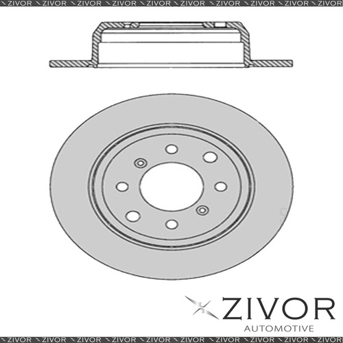 2x PROTEX Rotors - Rear For ALFA ROMEO GIULIA . 2D Cpe RWD 1966 - 1968 #DR354