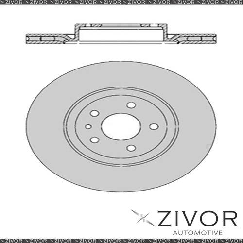 2x PROTEX Rotors - Front For ALFA ROMEO GT . 2D Cpe FWD 2004 - 2010 #DR356