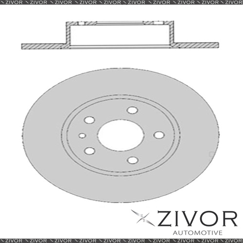 2x PROTEX Rotors - Rear For ALFA ROMEO 164 . 4D Sdn FWD 1988 - 1992 #DR359