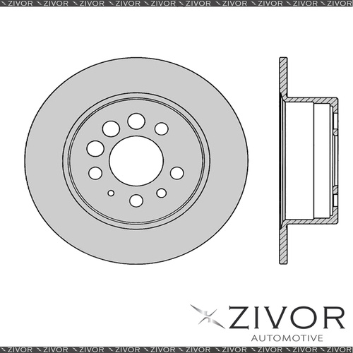 2x PROTEX Rotors - Rear For VOLVO 940 . 4D Wgn RWD 1990 - 1998 #DR381