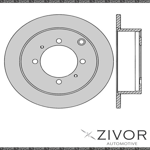 2x PROTEX Rotors - Rear For MITSUBISHI GALANT HJ 4D H/B FWD 1992 - 1994 #DR404
