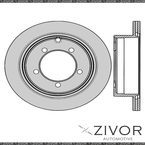 2x PROTEX Rotors - Rear For MITSUBISHI MAGNA TS 4D Sdn FWD 1994 - 1996 #SDR423