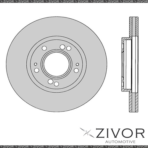 2x PROTEX Rotors - Front For MITSUBISHI VERADA KS 4D Sdn FWD 1994 - 1996 #DR425