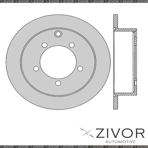 2x PROTEX Rotors - Rear For MITSUBISHI DIAMANTE KE 4D Sdn FWD 1996 - 1997 #DR426
