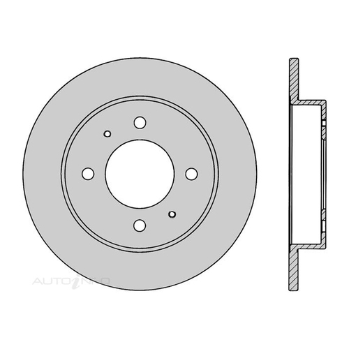 2x PROTEX Rear Disc brake Rotor DR457 For Hyundai Elantra XD GL 1.8L & 2.0L