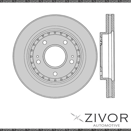 2x PROTEX Rotors - Front For HYUNDAI GRANDEUR XG 4D Sdn FWD 1999 - 2004 #DR460