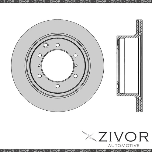 2x PROTEX Rotors - Rear For HYUNDAI TERRACAN HP 4D SUV 4WD 2001 - 2007 #DR467