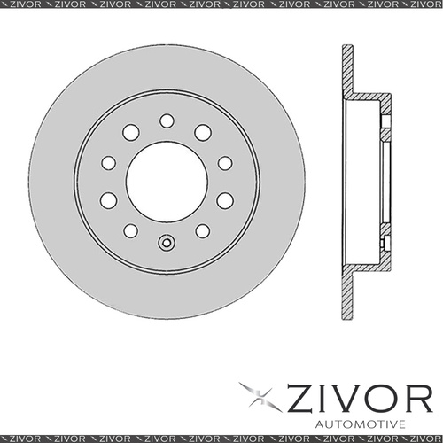 2x PROTEX Rotors - Rear For HYUNDAI TIBURON GK 2D Cpe FWD 2002 - 2010 #DR469