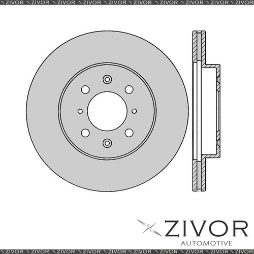 2x PROTEX Rotors - Front For HONDA CIVIC EH 4D Sdn FWD 1991 - 1995 #DR474