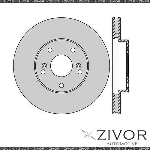 2x PROTEX Rotors - Front For HONDA ACCORD CK 4D Sdn FWD 1997 - 2003 #DR488
