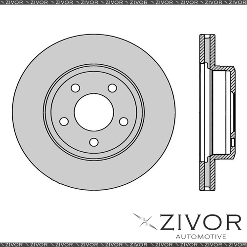 2x PROTEX Rotors - Front For FORD FALCON FG X 2D Ute RWD 2014 - 2016 #DR504