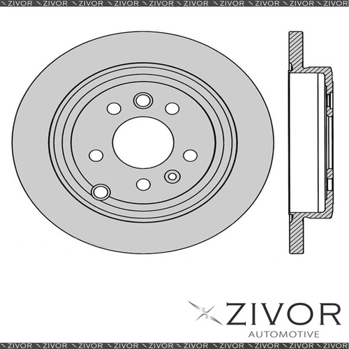 2x PROTEX Rotors - Rear For FORD FALCON BF 2D C/C RWD 2005 - 2008 #DR505