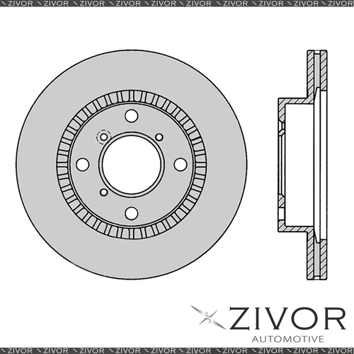 2x PROTEX Rotors - Front For SUZUKI BALENO SY416 4D Sdn FWD 1995 - 2001 #DR519