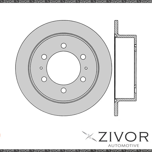 2x PROTEX Rotors - Rear For DAEWOO KORANDO . 2D H/Top 4WD 1998 - 2000 #DR555