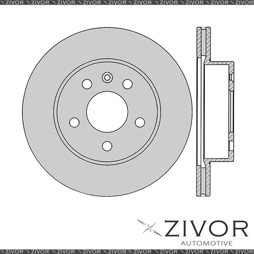 2x PROTEX Rotors-Front For MERCEDES BENZ VITO 108D 3D Van FWD 1998-1999 #DR564