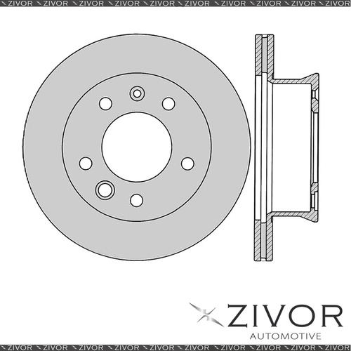 2x PROTEX Rotors - Front For VOLKSWAGEN LT35 2D 2D C/C RWD 2003 - 2006 #DR566