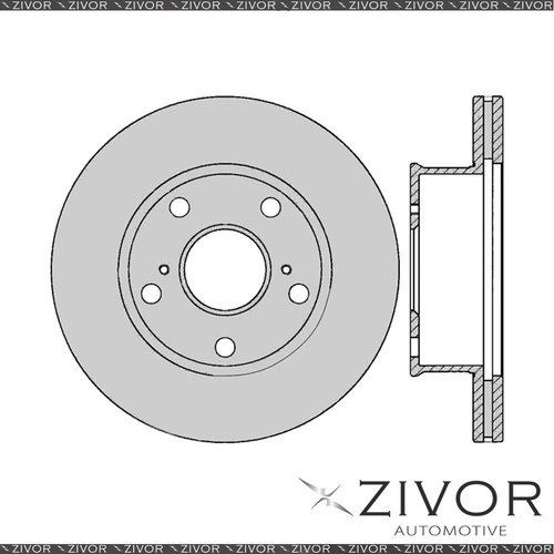 2x PROTEX Rotors - Front For TOYOTA CRESSIDA MX83R 4D Sdn RWD 1988 - 1993 #DR572