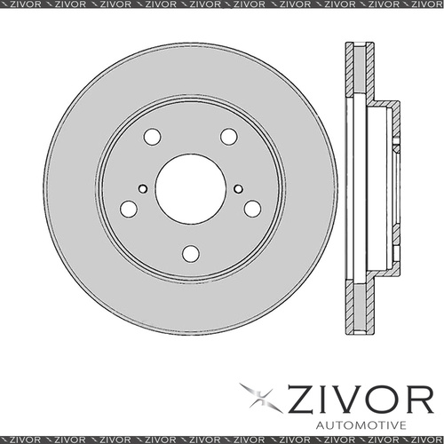 2x PROTEX Rotors - Front For TOYOTA MR2 SW20R 2D Cpe RWD 1989 - 1993 #DR580