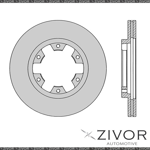 2x PROTEX Rotors - Front For NISSAN TERRANO D21 4D SUV 4WD 1989 - 1995 #DR621