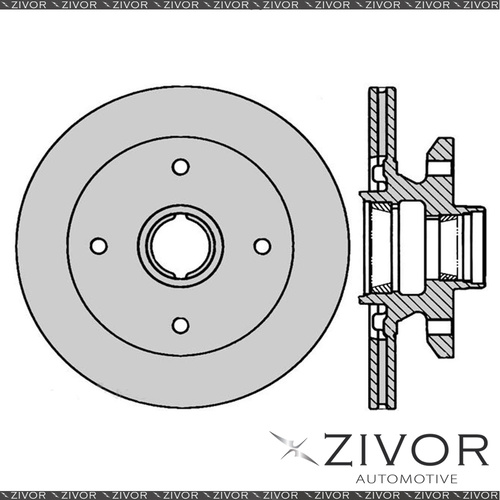 2x PROTEX Rotors - Front For FORD SPECTRON . 3D Van RWD 1985-1990 #DR632A