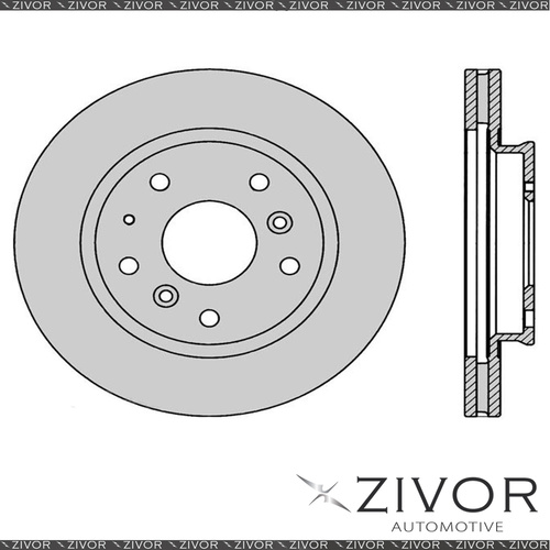 2x PROTEX Rotors - Front For FORD TELSTAR AT 4D H/B FWD 1987 - 1989 #DR633