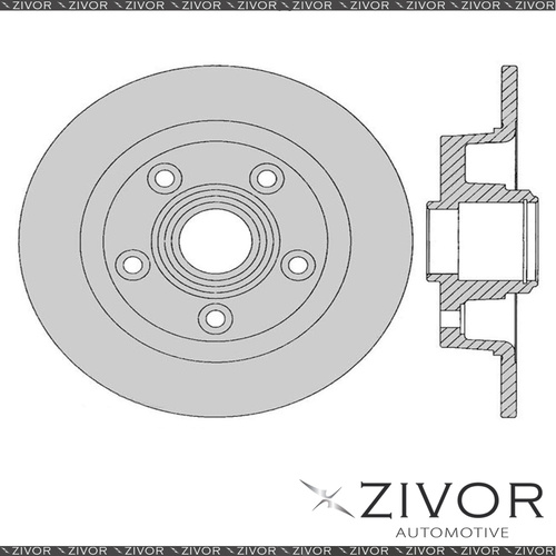 2x PROTEX Rotors - Rear For FORD TELSTAR AT 4D H/B FWD 1987 - 1989 #DR634